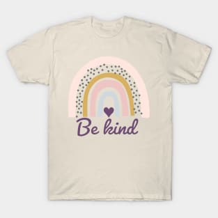 Be kind with boho rainbow T-Shirt